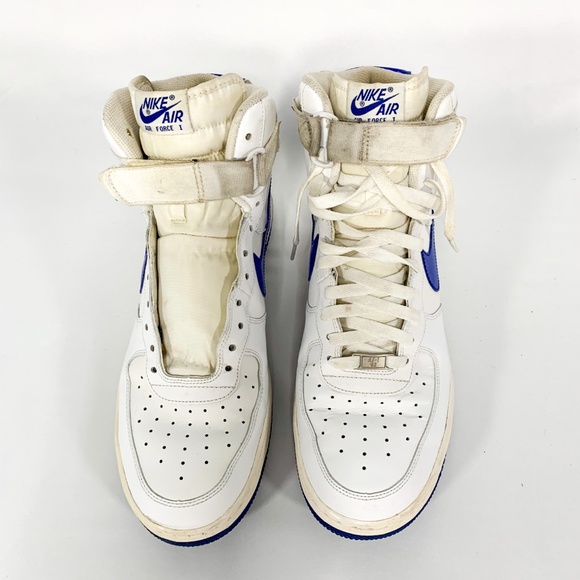 NIKE Air Force 1 1982 Remake White/Blue Trim - Picture 4 of 8